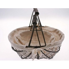 Oval Lined Wire Basket Set
